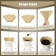 thumbnail image 4 of 600 Count #4 Coffee Filter 8-12 cup, Disposable Cone Coffee Filters For Pour Over and Drip Coffee Maker, 4 of 7