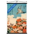thumbnail image 3 of Cuckoo and Azalea by Katsushika Hokusai Wall Poster with Magnetic Frame, 22.375" x 34", 3 of 6