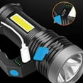 thumbnail image 6 of Flashlight Strong Light Handheld USB Rechargeable | Outdoor Long Range Bright LED Floodlight | 4 Modes | Waterproof Large Capacity 1200mAh Battery | Home Camping Emergency | 10W | 1 Pack, 6 of 9