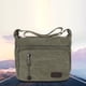 thumbnail image 2 of Bolso bandolera de lona verde TINKSKY para hombre, tipo cartera, tipo sobre, para viaje., 2 of 6