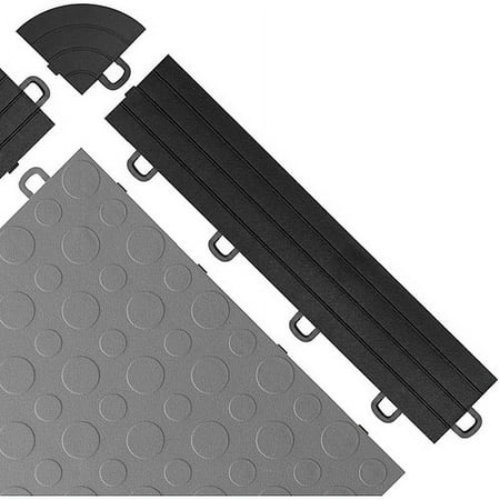 BlockTile Interlocking Ramp Edges with Loops, 12 Edges and 2 Corners