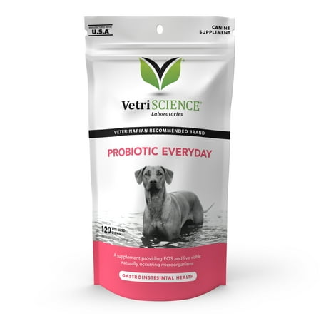 UPC: 0026664016782 | VetriScience Probiotic Everyday for Dogs Digestive Health Supplement Duck Flavor 120 ct.