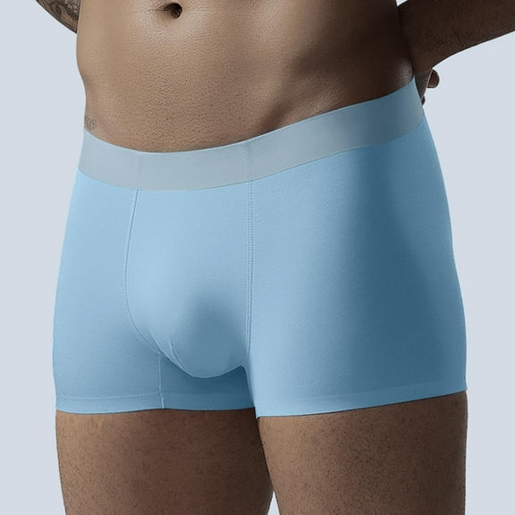 Fewfanhot Men's Seamless Breathable Boxer Shorts - No Show Invisible Underwear With Four-Corner Design For All-Day Comfort & Freedom