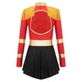 thumbnail image 5 of zdhoor Girls Ringmaster Dress-up Tassel Shoulder Cutout Back Leotard Tutu Dance Dress Red 10, 5 of 7