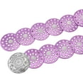 thumbnail image 3 of Disc Belt Western Style Exaggerated Cowboy Disc Belt Metal Buckle Vintage Soft Belt for Women, 3 of 7