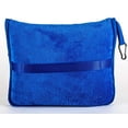 thumbnail image 2 of Manta viaje suave premium, estuche manta avión + almohada, cinturón equipaje, clip mochila, manta grande y compacta para viaje (azul T003), 2 of 3