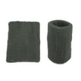 thumbnail image 5 of Unique Bargains Pair Sweat Absorbing Wrist Sweatbands Athletic Cotton Terry Cloth Drak Gray 8x10cm, 5 of 6