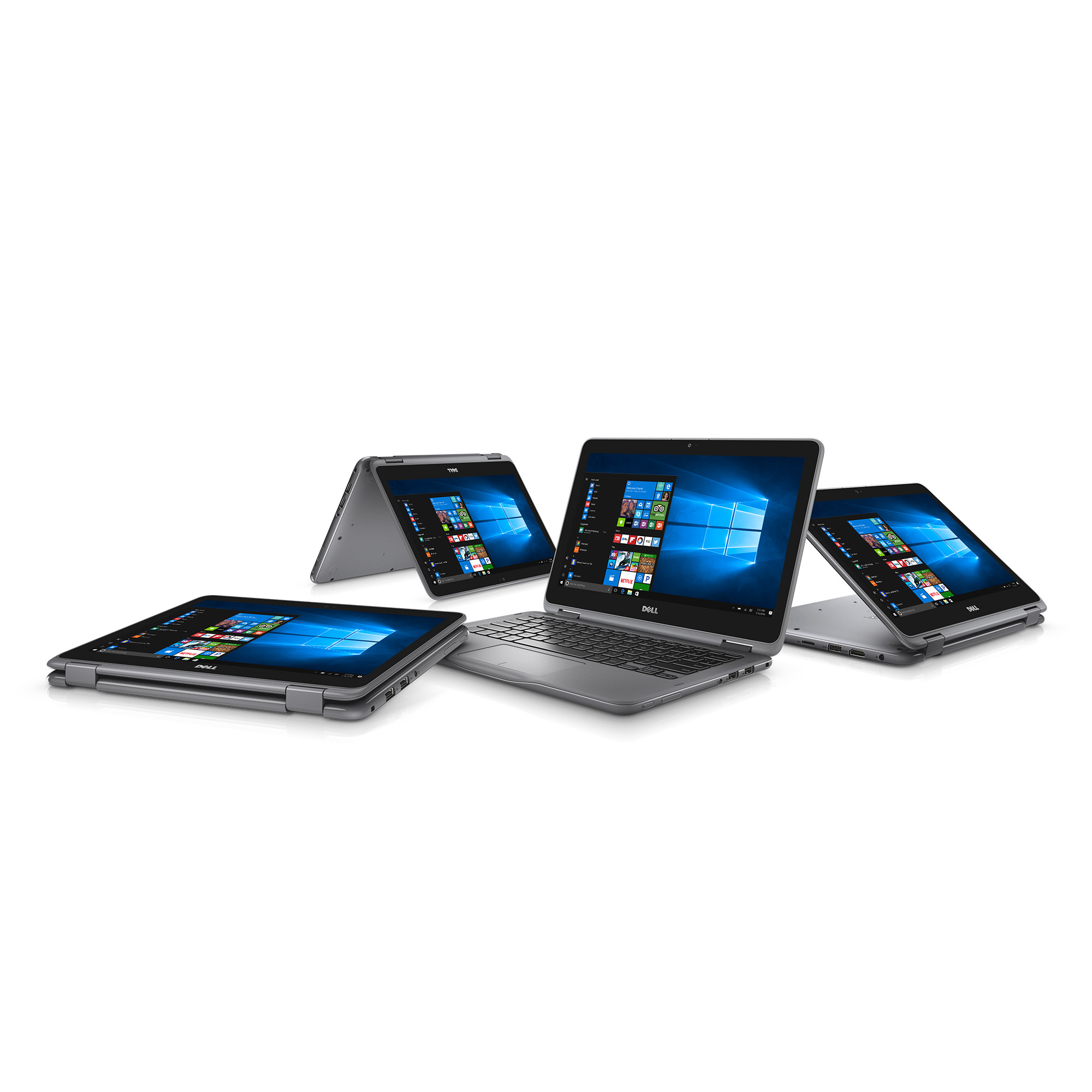 Dell Inspiron 11 3000 11.6" HD 2-in-1 Laptop, AMD A6-9220e, 4GB 2400MHz DDR4, 32GB eMMC Storage, Windows 10 - Grey - I3185A760GRY - image 5 of 7
