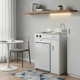thumbnail image 3 of Avanti 30" Compact Miniature Kitchen, Stainless Steel Countertop, in White (CK3016), 3 of 10
