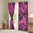 thumbnail image 3 of Castle Fairy Abstract Skull Moth Blackout Curtains Set of 2 (52x84 Each) for Children Teens Adults,Gothic Style Window Curtains,Bohemian Damask Curtains and Drapes,Ultra Soft Home Decor, 3 of 6