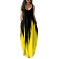 thumbnail image 2 of Femmes Été O-Cou Imprimé de Fleurs Sans Manches Grande Taille Pull Robes Longues, 2 of 6