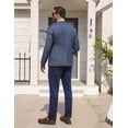 thumbnail image 3 of COOFANDY Mens Plaid Sport Coats, Two Button Lightweight Casual Blazer Stylish Suit Jacket for Daily Wedding, 3 of 9