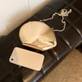 thumbnail image 7 of Jiibva Women's Reflective Oval Clutch with Shoulder Chain - Small Metal Crossbody Bag for Party, Wedding, Cocktail, Prom, 7 of 7