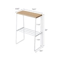 thumbnail image 7 of Yamazaki Home End Table, White, Steel + Wood, Supports 11 pounds, 7 of 7