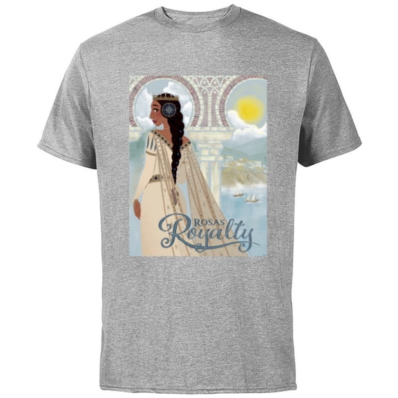 Disney Wish Queen Amaya Rosas Royalty - Short Sleeve Cotton T-Shirt for Adults - Customized-Athletic Heather