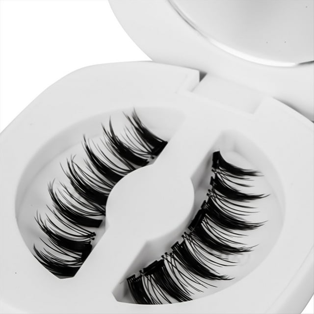 Pestañas Magnéticas Suaves, Sin Pegamento, Reutilizables, de Aspecto Natural, 3D, Fáciles de Aplicar, para Maquillaje de Ojos B
