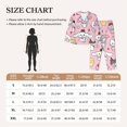 thumbnail image 5 of Saiise Sanrio O Print Women Soft Pama Sets,Long Sleeve Sleepwear Button Up 2-Piece Pjs Lounge Sets-Small, 5 of 8