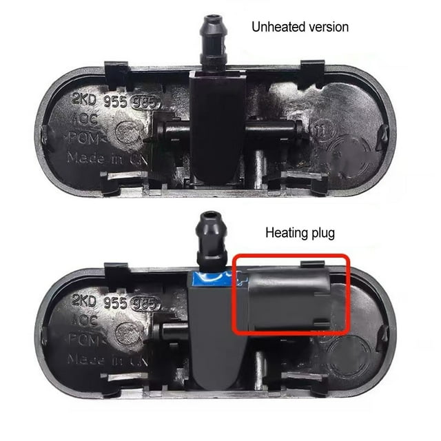 VONKY 2pcs ABS Universal Fit Windshield Washer Nozzles Jet Durable And Easy Installation Efficient As Shown 5Set