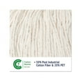 thumbnail image 5 of Super Loop Wet Mop Head Cotton/Synthetic Fiber, 5" Headband, Large Size, White, 5 of 7