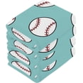 thumbnail image 3 of Coolnut Blue Baseball Pattern Washcloths Towels, Highly Absorbent and Soft Cotton Face Cloths, 6 Pack Quick Dry Wash Cloths - 12 X 12 Inches Washcloth Gift, 3 of 7