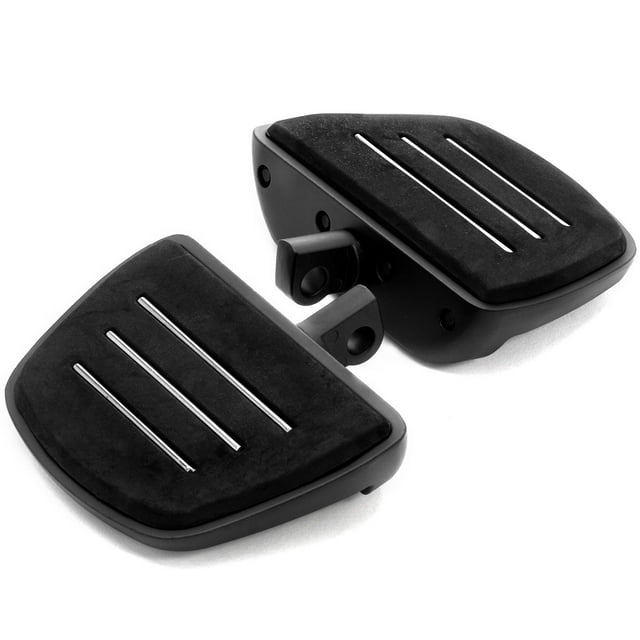 Krator Black Mini Board Floorboards Footpegs Compatible with 2015-2019 Harley Davidson Freewheeler FLRT