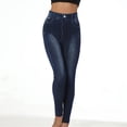 thumbnail image 4 of Skinny Jeans For Women High Waisted Tummy Control Jeans Stretchy Classic Slim Fit Leggings Denim Trousers Pants, 4 of 4