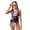 Cherry Blossom Star, variant on Mushroom Butterfly Moon Leaves Print Girls Tankini Swimsuits Two Piece Tummy Control Bathing Suit with Swim Shorts Swimwear with Removable Pads, 14-15 Years
