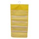 thumbnail image 1 of Organizador de armario colgante Bolsillos de malla de 2 lados Bolsa de almacenamiento para armario Bolsa para ropa interior Calcetines de sujetador, 15 rejillas, Amarillo Scienceny HA003837-05, 1 of 6