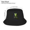 thumbnail image 4 of ZICANCN Bucket Hat Unisex for Men Women, Frog Cartoon Fashion Fishing Hat Cute Fisherman Cap, Black, 4 of 5