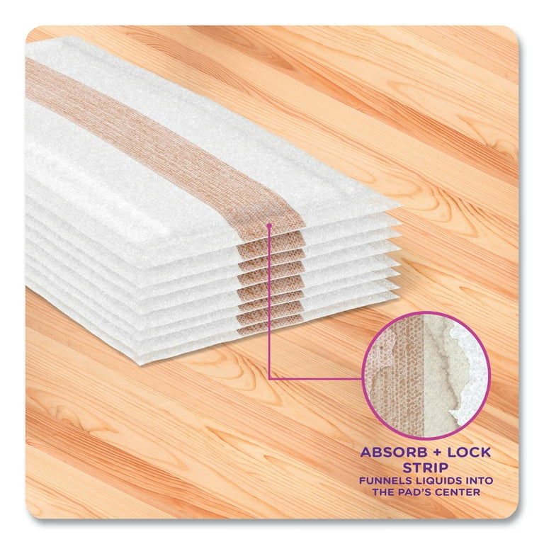 WetJet System Wood Mopping Pad, 5.4 x 11.3, White, 20/Pack WetJet System Wood Mopping Pad, 5.4 x 11.3, White, 20/Pack