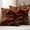 Brown, variant on Brown Marble Outdoor Waterproof Throw Pillow Covers 24x24 Set of 2, Ombre Abstract Striped Mottled Aesthetic Decorative Pillowcases Cushion Pillowcase for Couch Sofa Patio Outside Pillow Protector