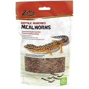 Zilla Reptile Munchies - Mealworms [Reptile, Foods Dry] 3.75 oz