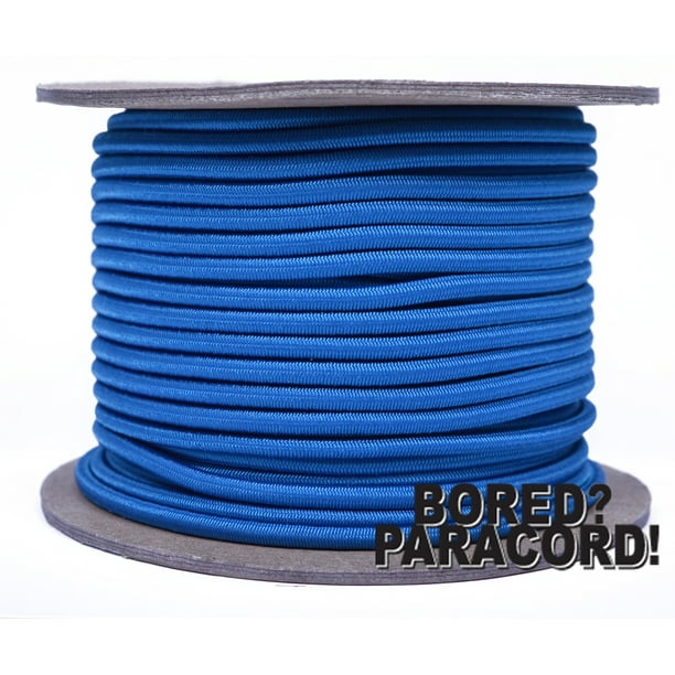 Caribbean Blue Shock Cord 100 Feet Marine Grade Shock Bungee Cord