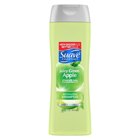 Suave Essentials 15 Fl. Oz. Juicy Green Apple Shampoo