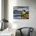 thumbnail image 3 of COMIO Castles Bridges Scotland Eilean Donan Castle Poster Canvas Pictures Wall Art Decor Prints Printing For Living room/Home/Office With Framed, 3 of 4