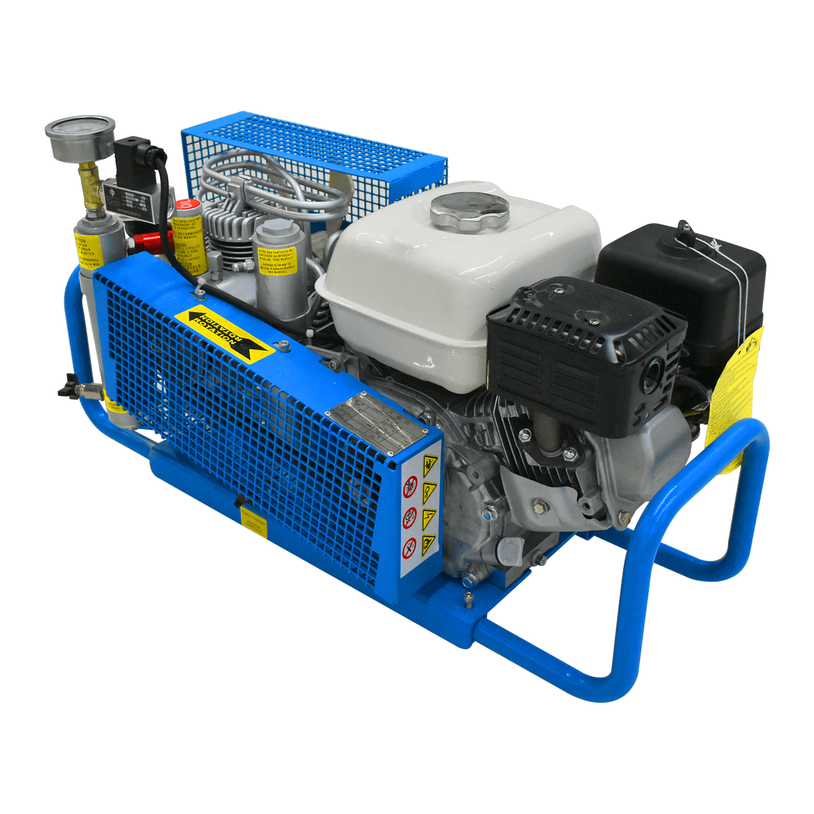 TUXING 4500Psi Air Compressor,100L/Min-3.5CFM,5.5HP Motor with Gas Engine for Scuba Tank Pcp Rifle Filling