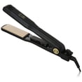 thumbnail image 1 of Plancha para aplanar el cabello y cerámica de alta temperatura, 1.5 pulgadas, color negro, 1 of 3