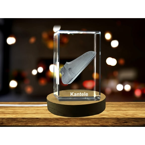 Kantele 3D Engraved Crystal 3D Engraved Crystal Keepsake/Gift/Decor/Collectible/Souvenir