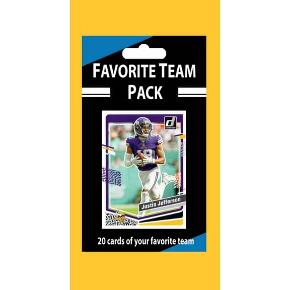 20 Card Team Pack Vikings 2024 2023 Score Donruss Justin Jefferson