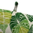 thumbnail image 4 of Jordan Manufacturing 44" x 22" Hixon Palm Green Leaves Rectangular Outdoor Chair Cushion with Ties and Hanger Loop, 4 of 11