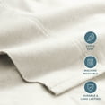 thumbnail image 3 of Bare Home Luxury 100% Cotton Flannel Full Sheet Set, Deep Pocket, 4-Piece, Cream, 3 of 10