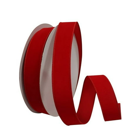 UPC: 0840108863790 | Jam Paper Velvet Ribbon  1 1/2 Inches X 50 Yards  Red  1/Pack