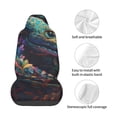 thumbnail image 4 of Balery Colorful Patterned Snake Funda de Asiento para Auto con Diseño - Cubierta Frontal Suave y Transpirable con Protector Antideslizante- 1 Unidad, 4 of 5