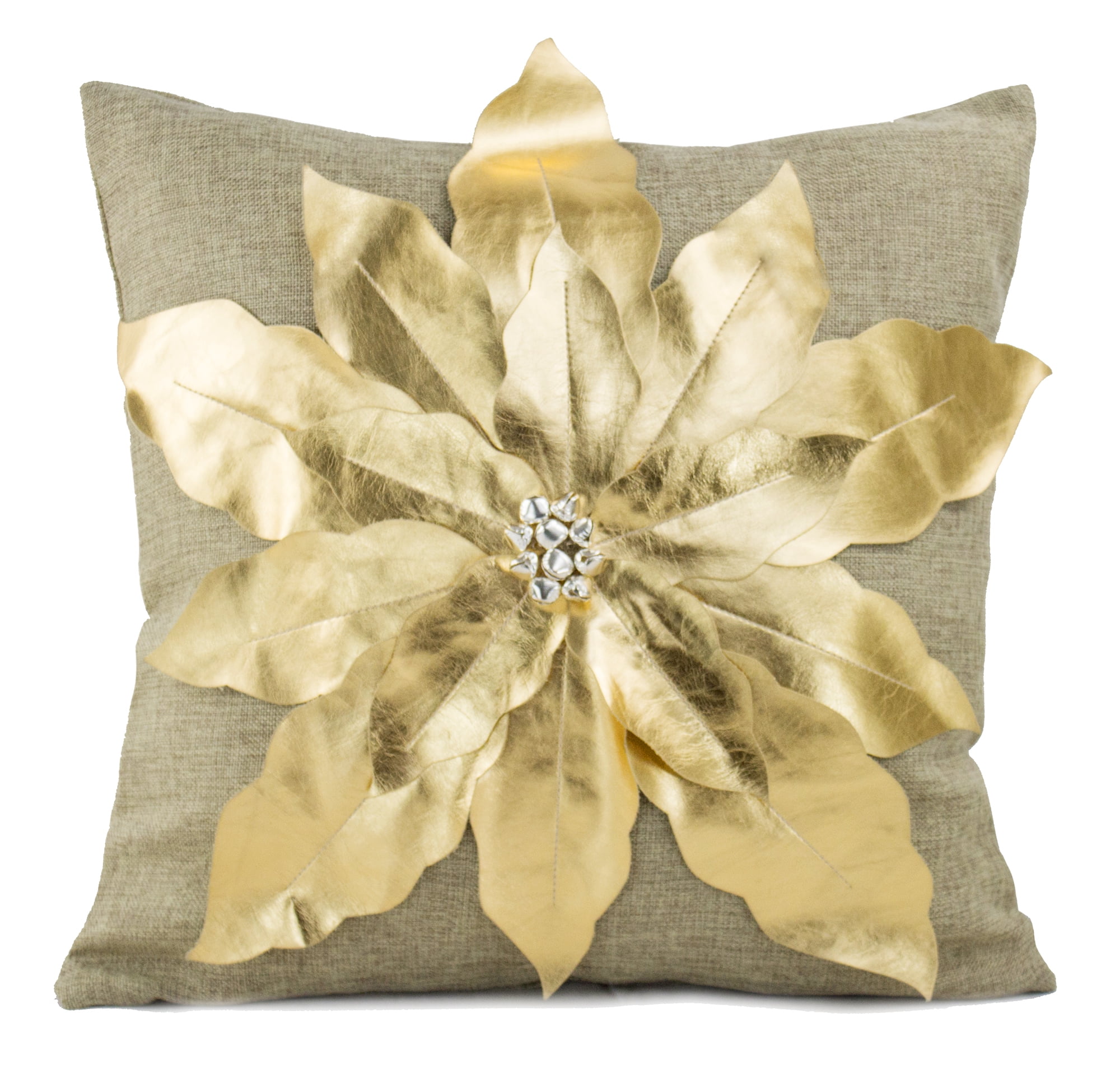 Cushions Set of 4 Crushed velvet Velvet Cushion covers light gold17"x17"