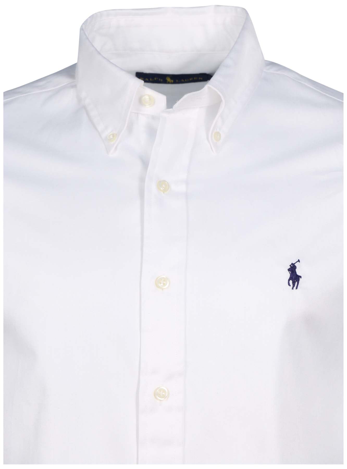 white ralph lauren polo shirt button down