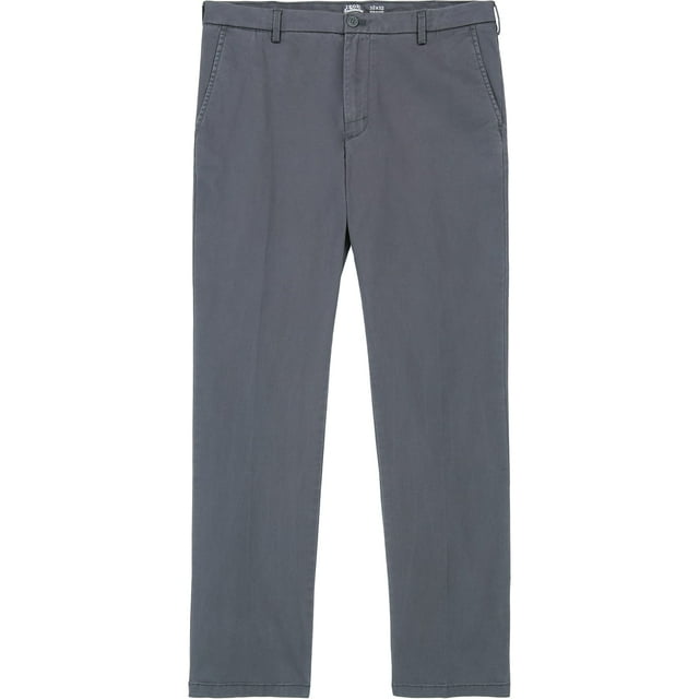 IZOD Pantalon Chino à devant Plat Extensible Coupe Droite pour Homme Saltwater