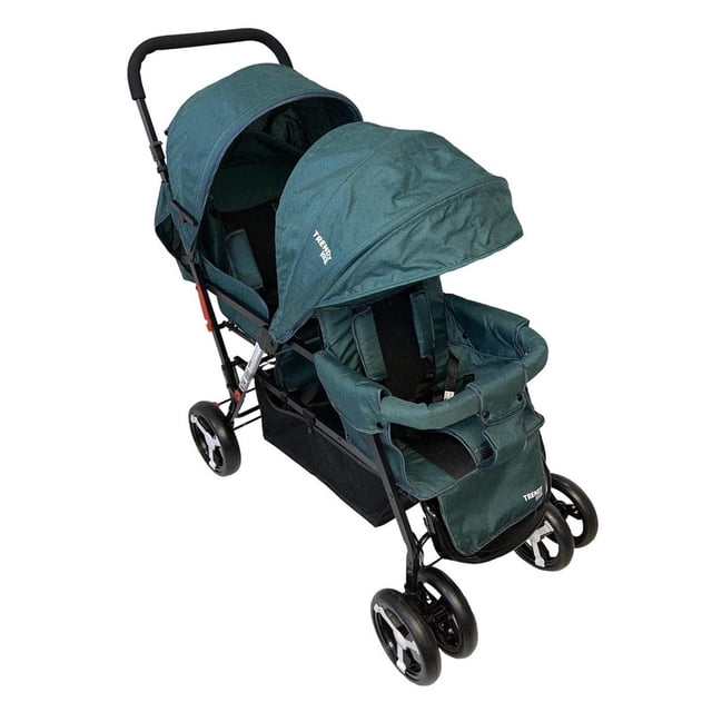 Carriola Doble Trendy Kids Gemelos Twiny Verde
