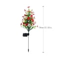 thumbnail image 3 of Solar-Powered Outdoor Garden Light with Violet Flower Design, Waterproof Plastic, Ground Stake, for Yard, Patio, Pathway Decoration, 41cm Length, 3 of 6