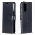 thumbnail image 1 of Leather Case with Holder, Card Slots, Wallet, and Photo Frame for Galaxy S21+ 5G - Horizontal Flip Design with Crazy Horse Texture, 1 of 4
