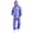 Blue, variant on Adults One Piece Full-body Hooded Raincoat Hood with Drawstring Front Button And Zipper One-piece Waterproof Jumpsuit Workwear Clear M/165-178